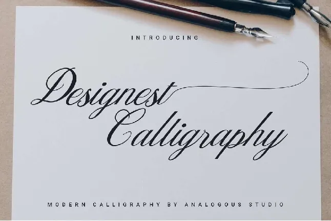 Designest Calligraphy font