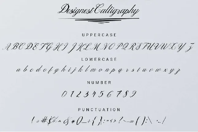 Designest Calligraphy font