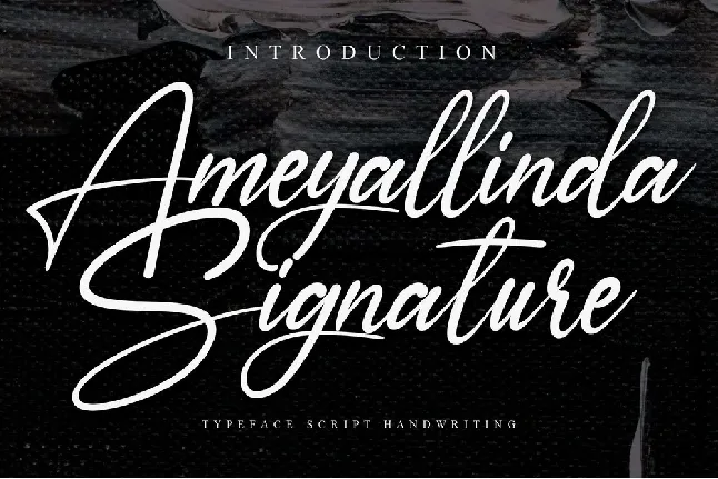 Ameyallinda Typeface font