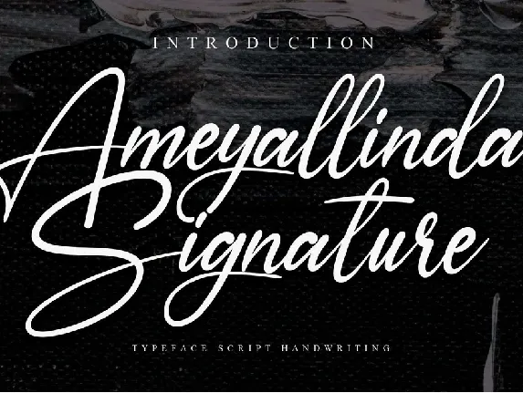 Ameyallinda Typeface font