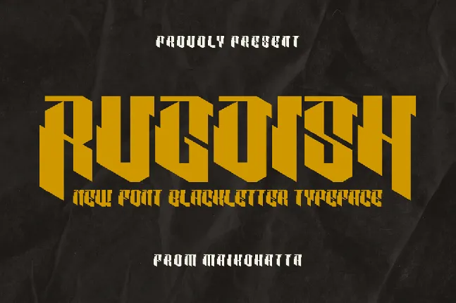 RUGDISH font