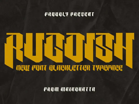 RUGDISH font