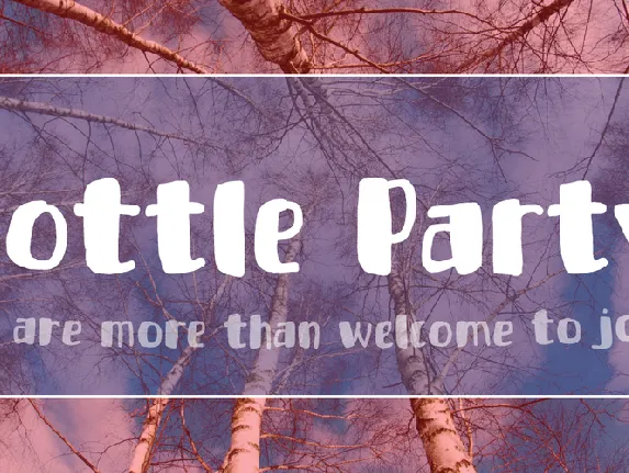 Bottle Party DEMO font