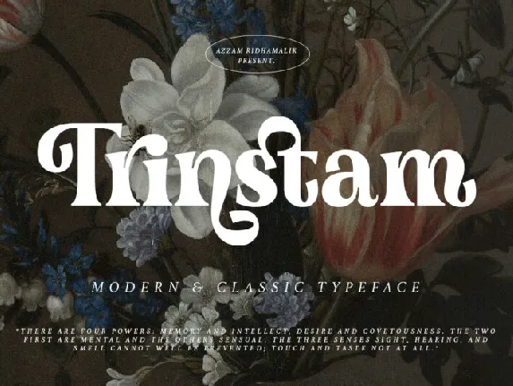 Trinstam Modern font