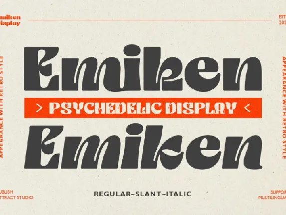 Emiken Display font