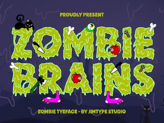 Zombie Brains font