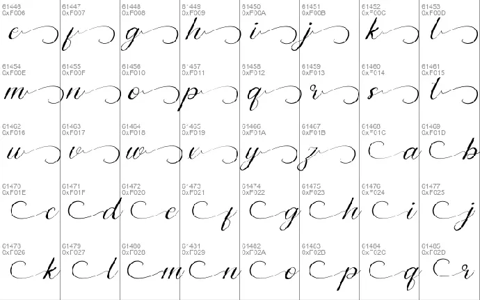 Dinernighty Calligraphy DEMO font