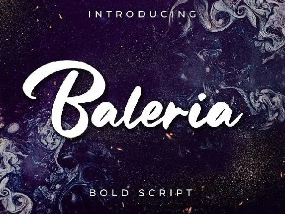 Baleria Script font