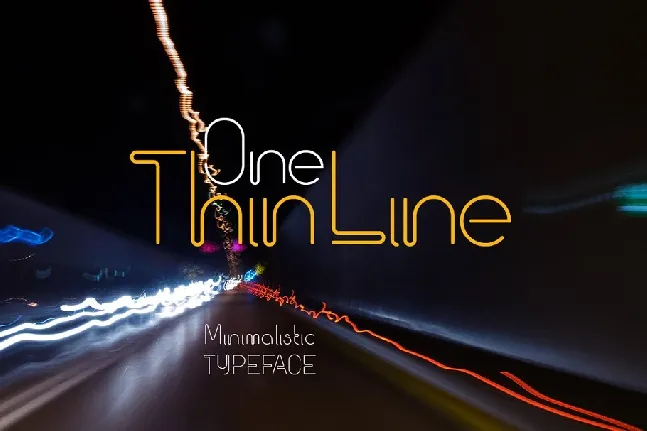 One Thin Line font