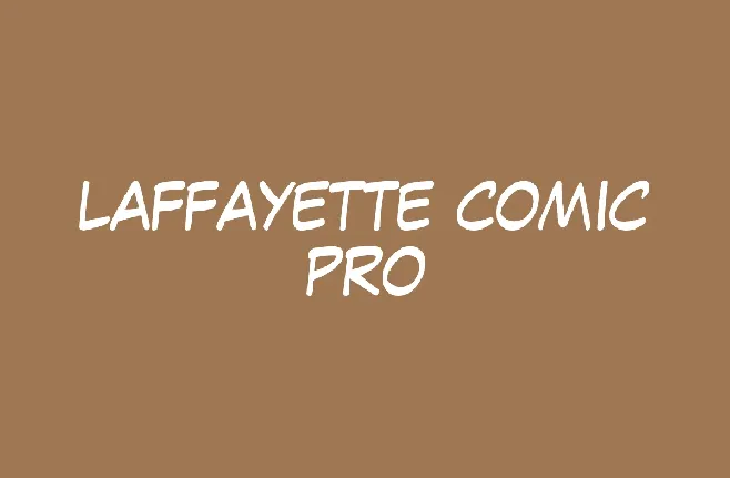 LAFFAYETTE COMIC PRO FONT font