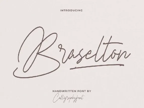 Braselton font