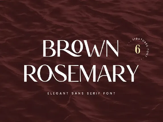 BrownRosemary font