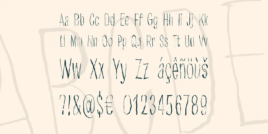 Strawobbly font