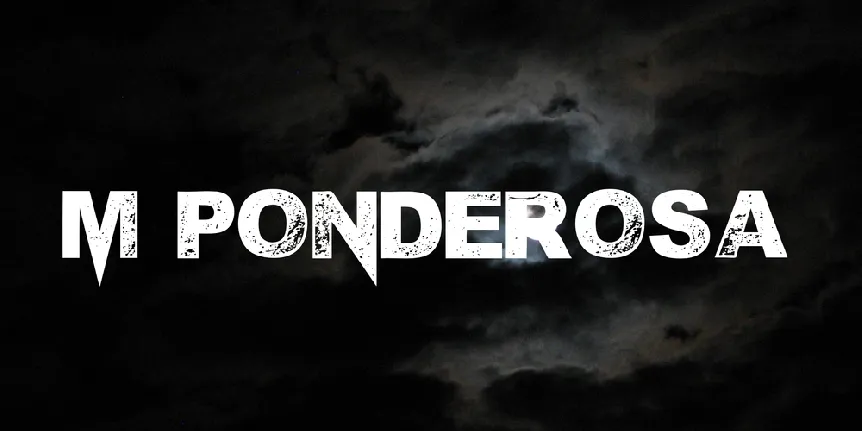 M Ponderosa font