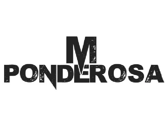 M Ponderosa font