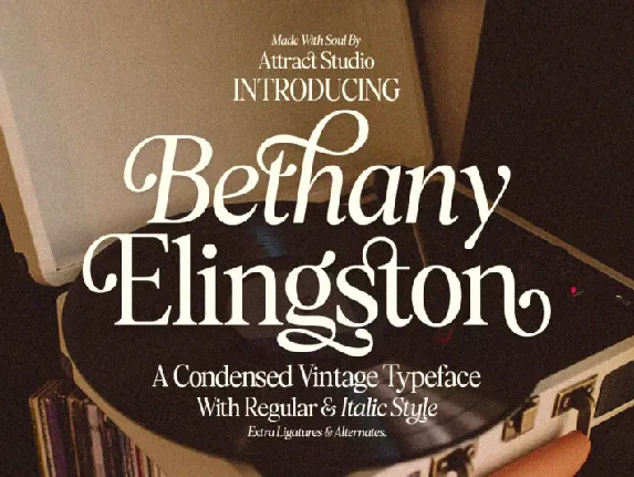 Bethany Elingston font