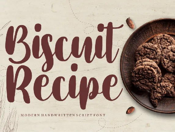 Biscuit Recipe font