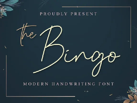 The Bingo font