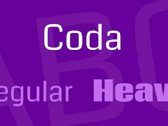 Coda font