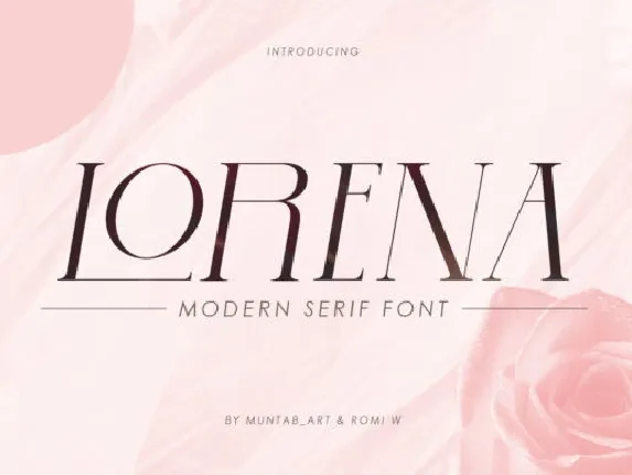 Lorena Serif font