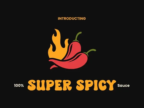 Super Spicy font