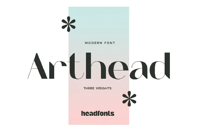 Arthead font