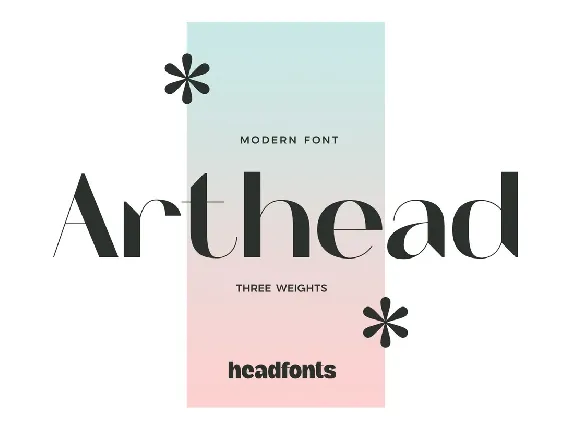 Arthead font