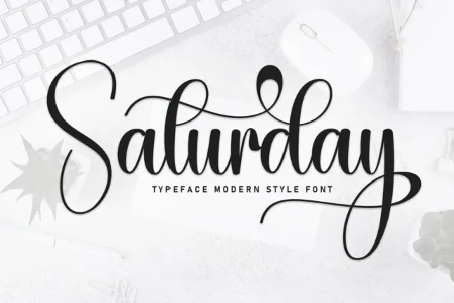 Saturday Calligraphy font