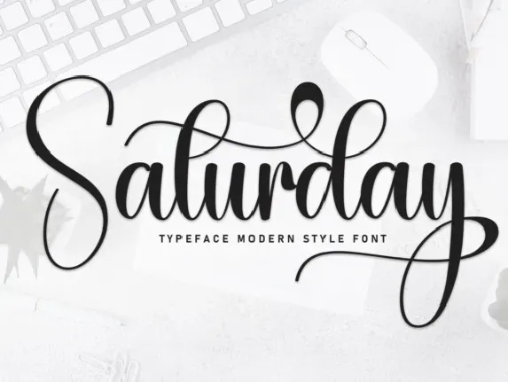 Saturday Calligraphy font