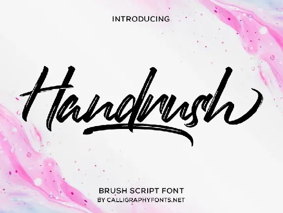 Handrush Demo font