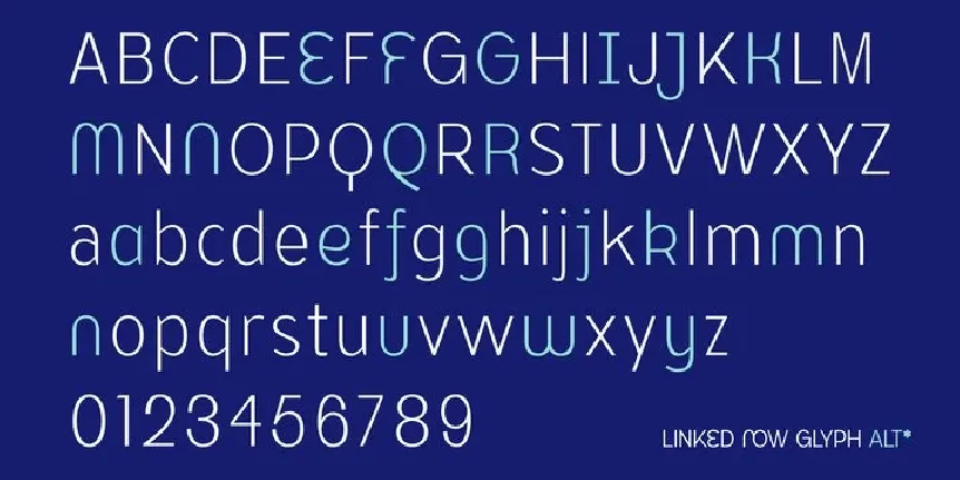 Linked Now font