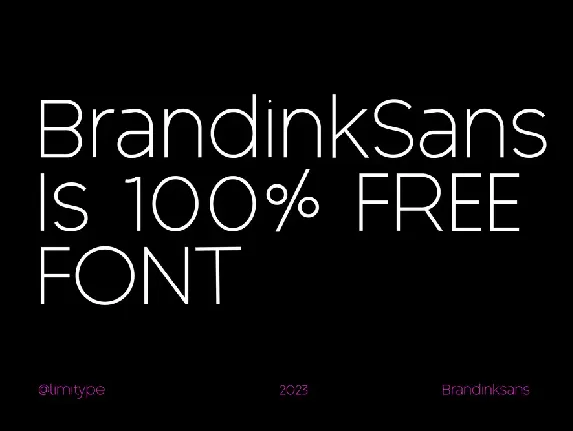 Brandink Sans font