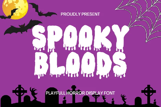 Spooky Bloods font