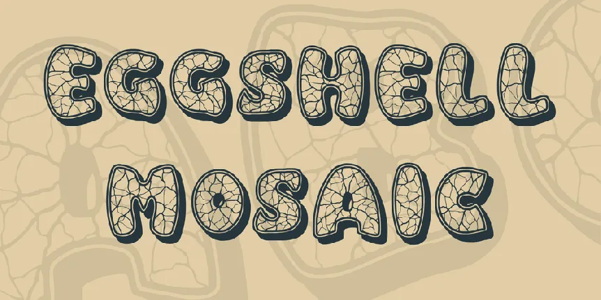 Eggshell Mosaic font