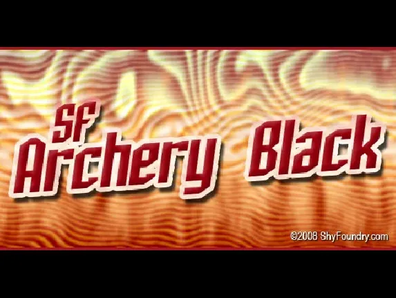 SF Archery Black font