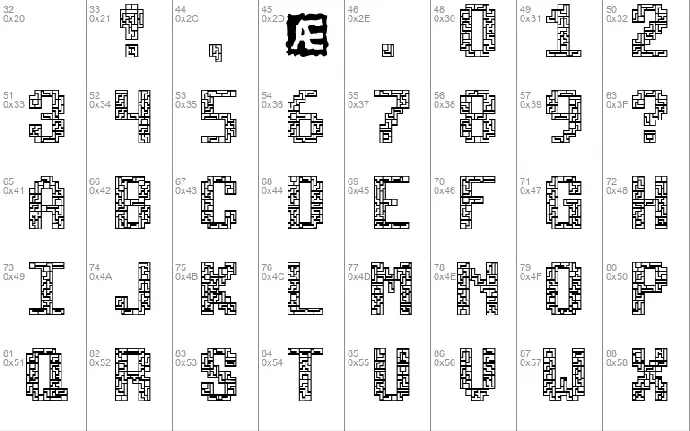 Tetricide font