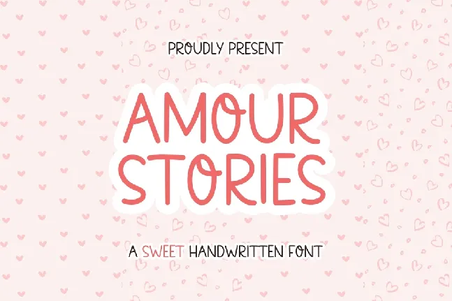 Amour Stories font