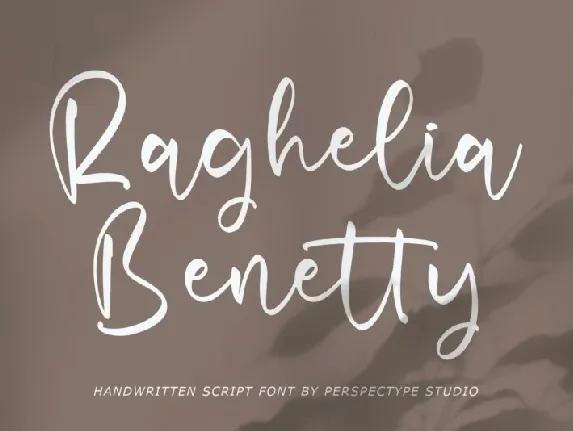 Raghelia Benetty font