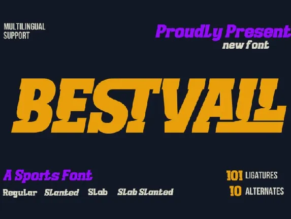 Bestvall font