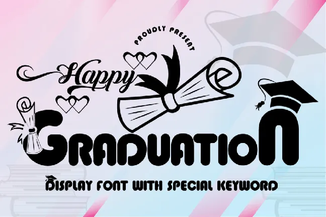 Graduation font