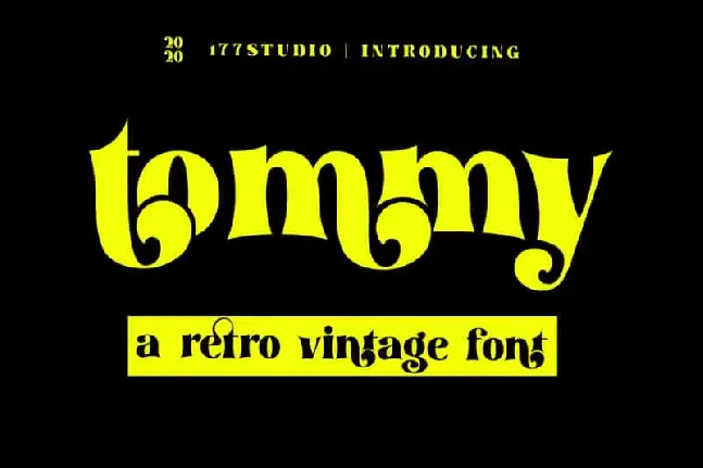 Tommy – Retro Serif font