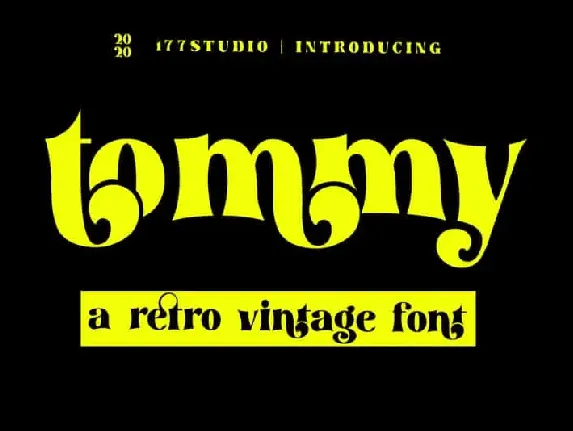 Tommy – Retro Serif font