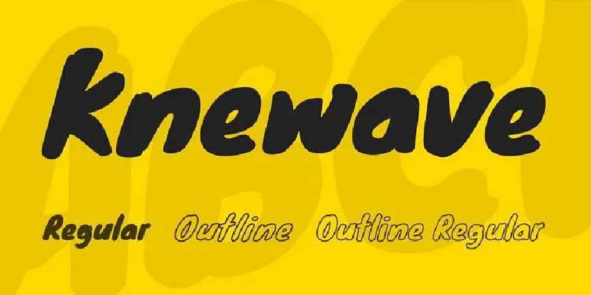 Knewave font