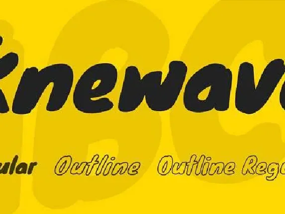 Knewave font