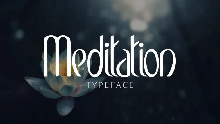 Meditation Typeface font