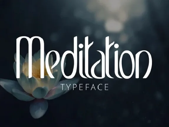 Meditation Typeface font