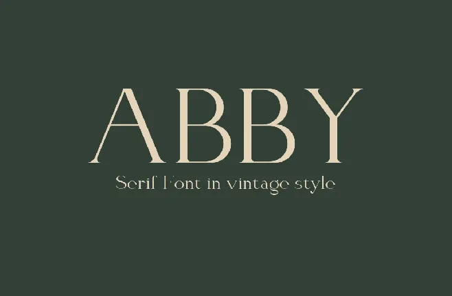 Abby font