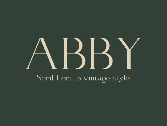 Abby font