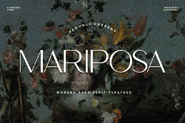 Mariposa Sans font