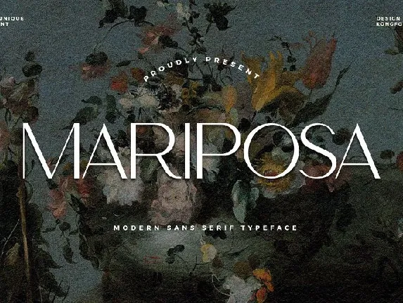 Mariposa Sans font